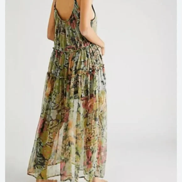 chinese dress ladies FREE PEOPLE Floral JULIANNA Maxi Dress main image 1